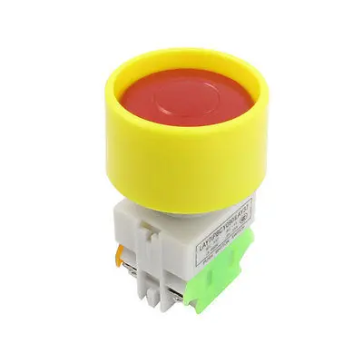 

AC 660V 10A красный гриб Чаша Форма Мгновенный кнопочный переключатель 1NO 1NC