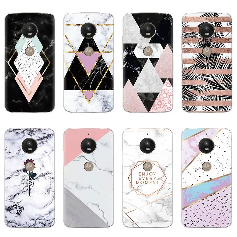 

Marble Cases for Motorola Moto C X E5 Play Z2 Z3 G4 G6 Go E4 G5S Play Plus G3 Case Silicone TPU Clear Print Back Cover Coque