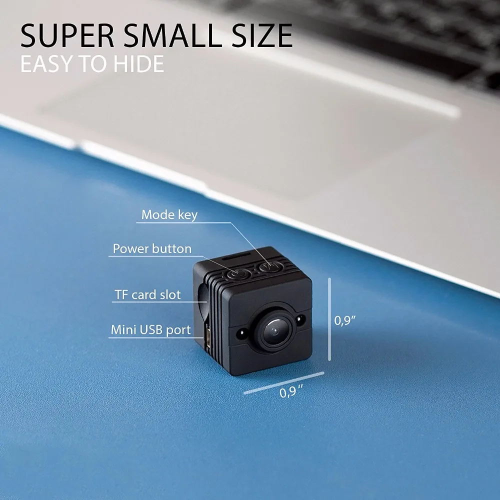 HD 1080P мини-камера скрытое тело камера с ночным видением Обнаружение движения маленькая Водонепроницаемая камера безопасности Поддержка Скрытая TF карта