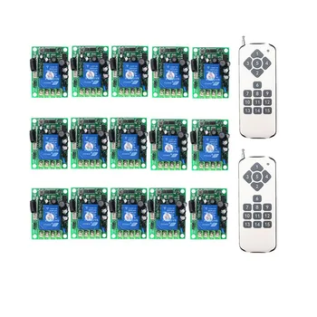 

DC85V 110V 220V 265V RF Wireless Remote Control Light Motor Switch System Transmitter+Receiver/lamp/Garage Door