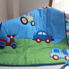 Новые хорошее качество 7 шт. аппликация Детская кроватка детская кроватка Постельные принадлежности комплект для девочек и мальчиков одеяло/Стёганое одеяло установлены Простыни бамперы для автомобиля юбка