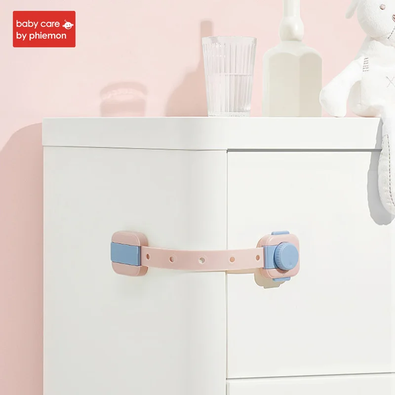عناية بالطفل قابل للتعديل الطفل البلاستيك درج قفل أمان حزام مكافحة قرصة خزانة خزانة مجلس الوزراء دولاب الثلاجة الطفل حماية قفل