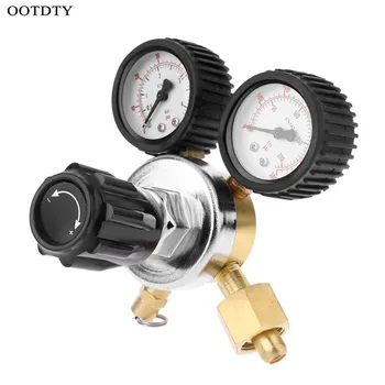 

OOTDTY CO2 Regulator Keg Beer Regulator with Pressure Relief Valve for Gas 0-3000PSI (Dual Gauge) Carbon Dioxide Reducer