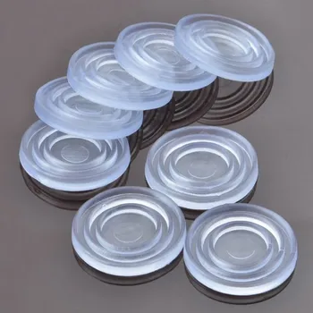 

1000pcs/lot D18X2 18*2MM D23X3 23*3MM Clear transparent Anti-scratch Non-slip Soft Rubber Glass Desk Table funiture Pad Buffer