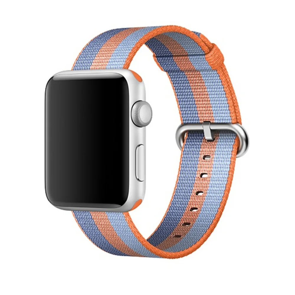 Ткали нейлоновый ремешок для Apple Watch группа 42 мм 38 iwatch серии 3/2/1 Замена запястье