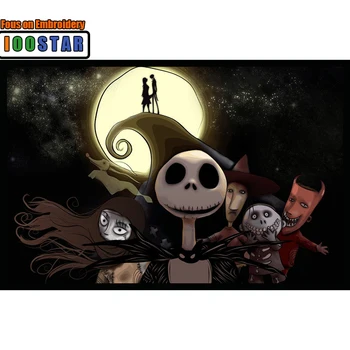 

Diamond Embroidery Nightmare Before Home Decor 3D Square/Circle Diamond Painting Cartoon Cross Stitch DIY Rhinestone Paint