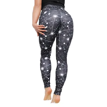 

Women Leggings Push Up Hip Print Fitness Sporting Workout Athletic Leggins Elastic High Waist Slim Jogging Pants Female