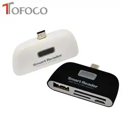 TOFOCO многофункциональный карты памяти адаптер USB 3,1 Мирко USB TF SD OTG Картридер для samsung Xiaomi Tablet карты читателей