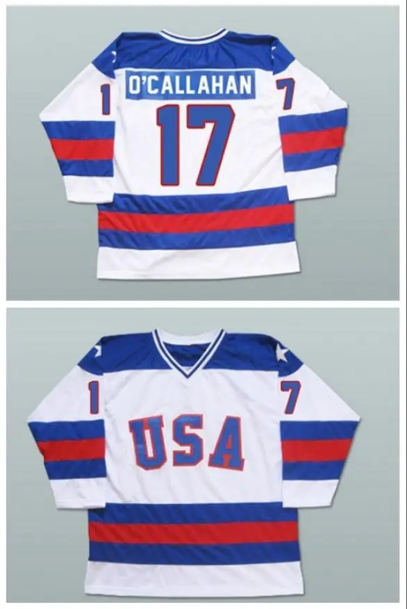 Hockey Jersey Vintage 1980 Miracle On Ice Team USA Jack O'Callahan 17