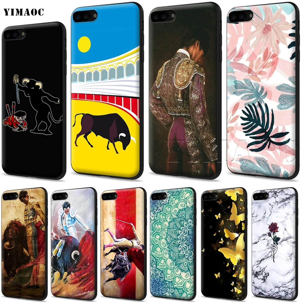 

YIMAOC Spanish Bullfighter Bullfight Silicone Soft Case for iPhone 11 Pro XS Max XR X 8 7 6 6S Plus 5 5S SE