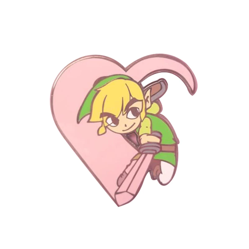 Эмалированная шпилька Zelda Wind Waker Toon Link|Броши| |