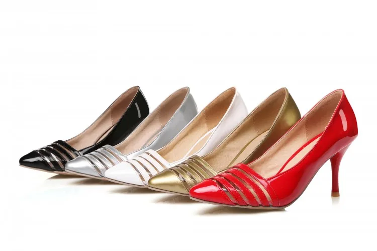 Туфли лодочки женские на высоком каблуке с острым носком размеры 34 45 8 1|women pumps|shoe