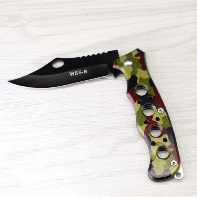 Folding Blade Pocket Camping Survival Knife Mini Blade of Fruit Handle with Fine Karambit Scalpel Pocket Knife