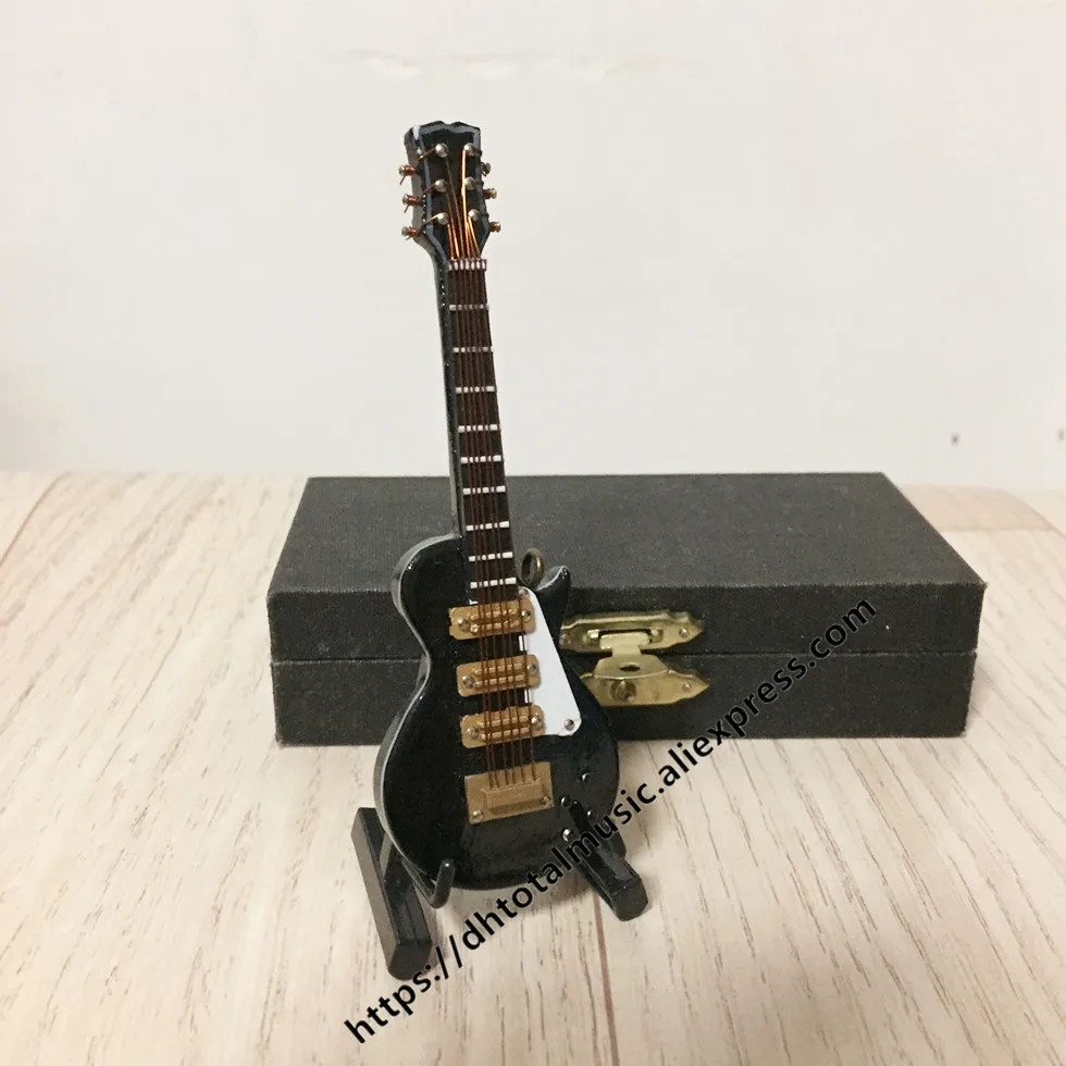Персонализированные мини-гитары Миниатюрная модель электрогитары модель индивидуальный, Деревянный Мини-укулеле бас музыкальный инструмент украшения - Цвет: Guitar M-10cm