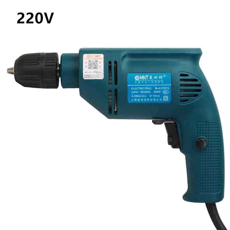 220v straight plug in multifunction electrical drill screwdriver