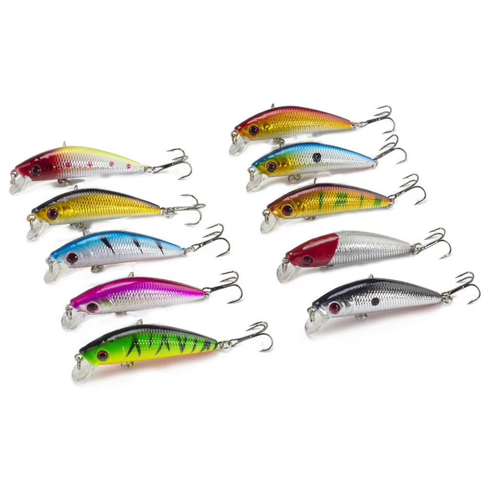 

70mm/8.5g Sea Fishing Bait Minnow Fishing Lure Treble Hook Isca Artificial Jigging Wobbler Angler's Favorite Bait For Lake River
