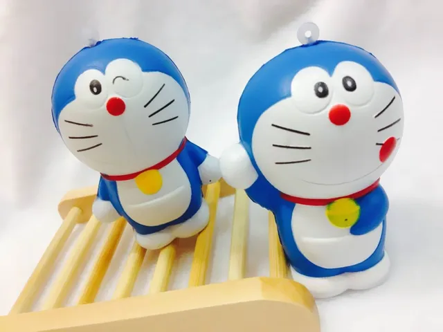 20pcs/Lot New Japan Cartoon 3 Styles Doraemon Doll Squishy Charm/Key Chain Toy For Girl-in ...