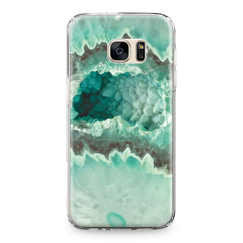 Цветной рок чернил Мрамор ТПУ задняя крышка для samsung Galaxy S4 S5 мини S6 S7 край S8 S9 плюс