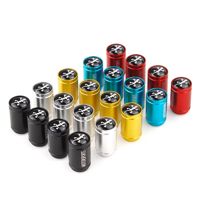 

Car Tire Valve Caps General for Audi A3 A4 A5 A6 Q3 Q5 Q7 S3 S4 S5 Gecko Logo Matt Alloy Auto Wheel Air Stem Cover