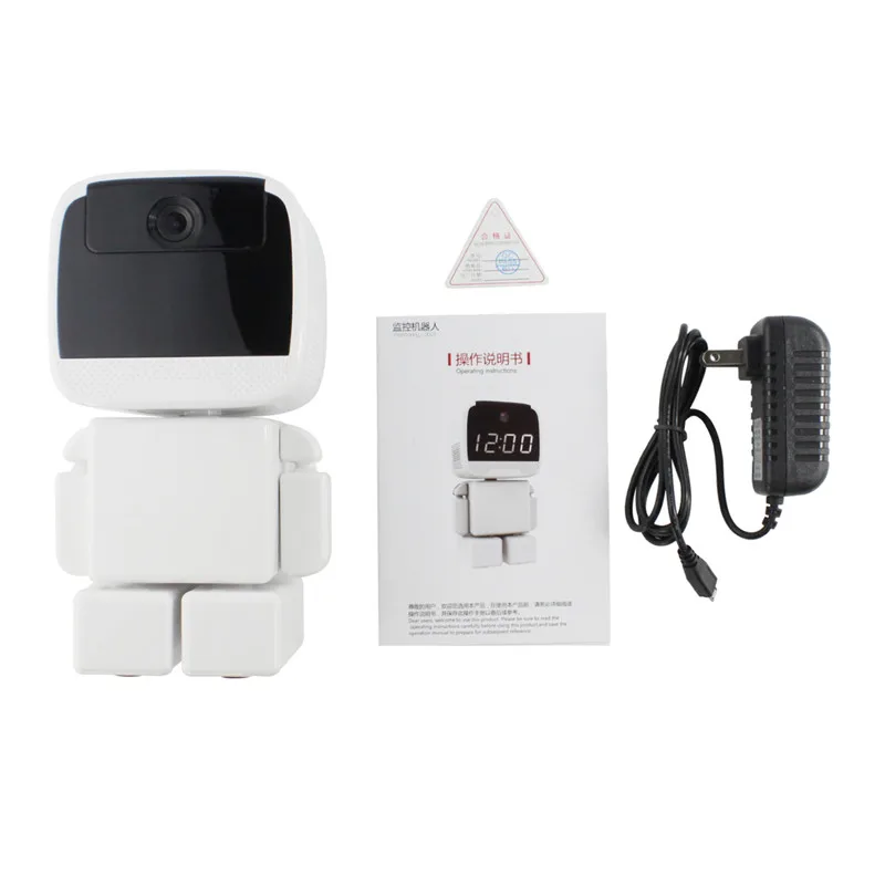 

Wireless Robot Camera Network Monitor Remote Home Security Night Vision Monitoring WiFi HD Realtime Video Camera US Plug