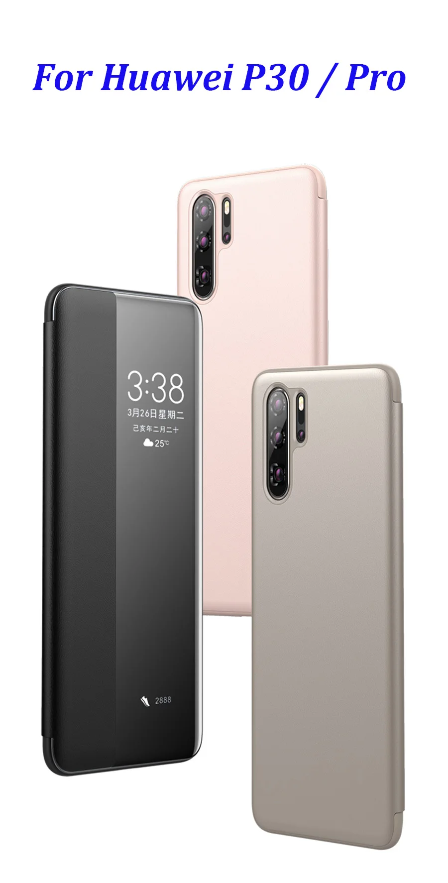 Умный чехол для huawei P30 Pro, чехлы P10 P20 P30 Pro, откидная Кожаная подставка, чехол RIJOW для huawei mate 20 9 10 30 Pro 5G