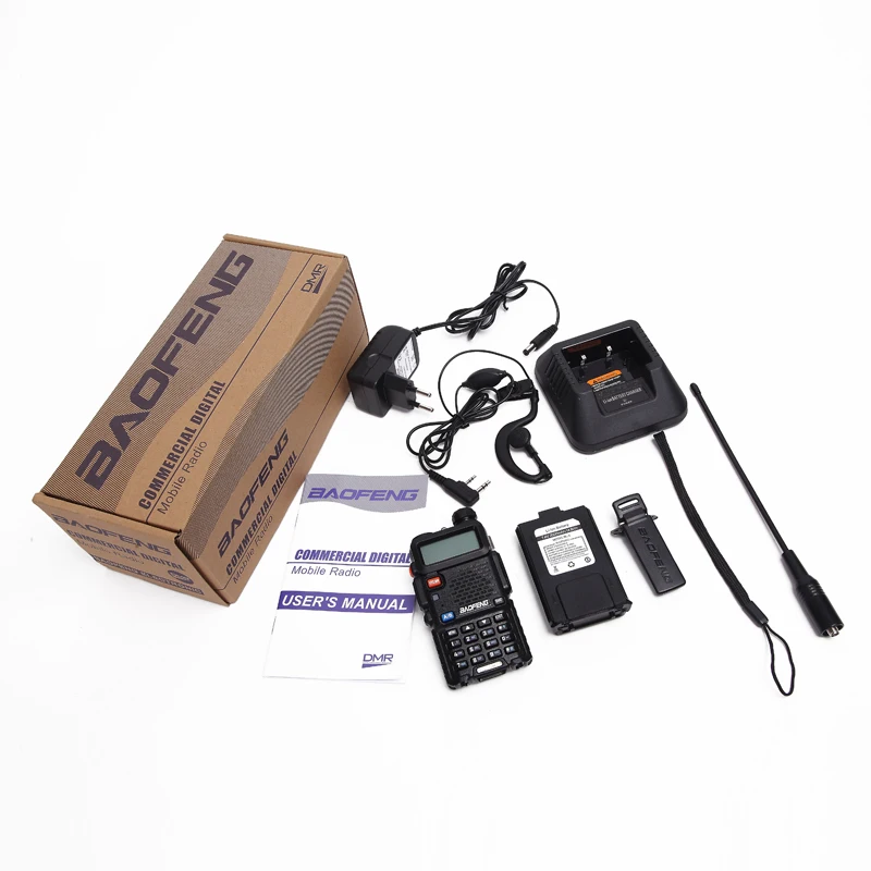 2 шт. Baofeng DM-5R PLUS DMR TierII VFO аналоговый и цифровой Tier I& II Двухдиапазонная рация радиочастотный ретранслятор Motorola