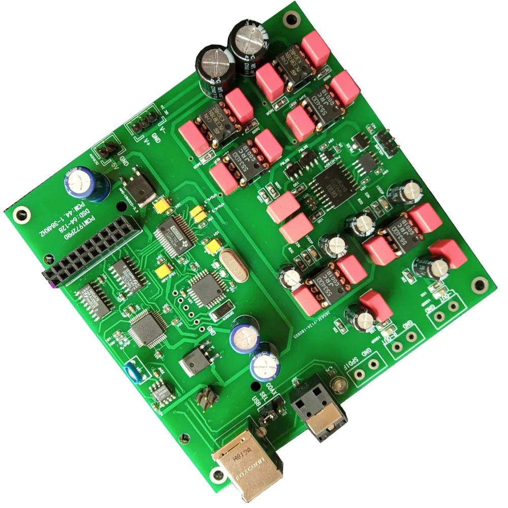 Аудио декодер Lusya HIFI PCM1792Apro DAC usb коаксиальный оптоволоконный вход собранная плата