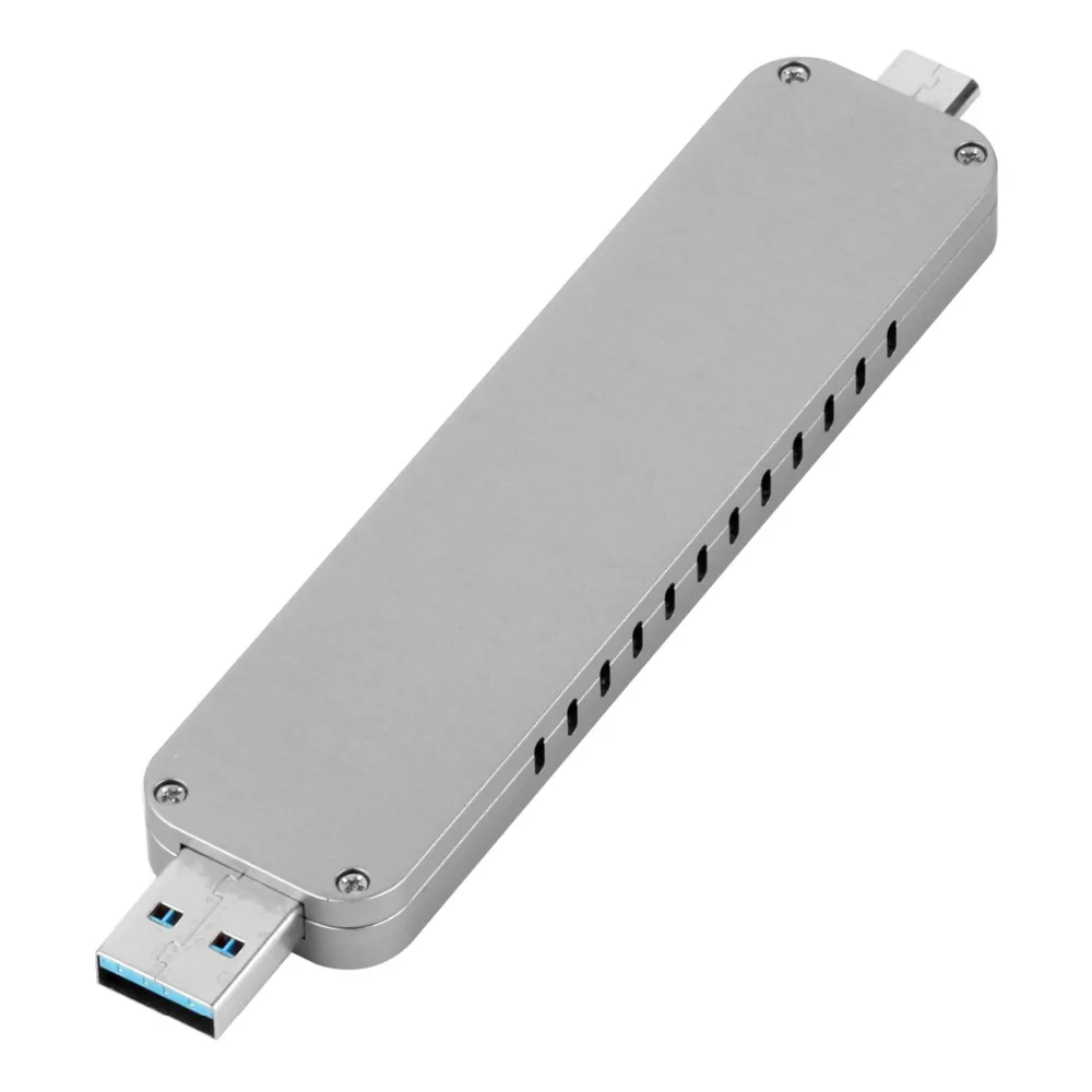 XT-XINTE LM906 USB3.1 TYPE-A+ C к M.2 NVME SSD адаптер жесткий диск корпус внешний HDD корпус для 2242, 2260, 2280 NVMe SSD