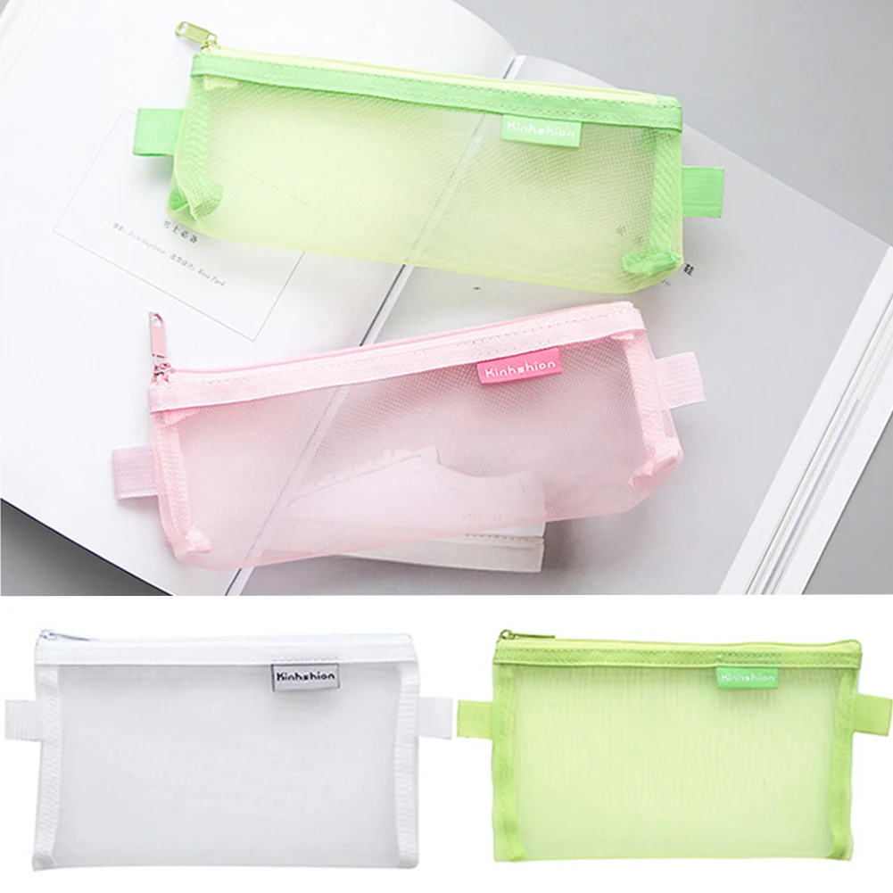 

Clear See Through Exam Pencil Case Transparent Zip Fastening 20.5*9cm/19.8*12cm