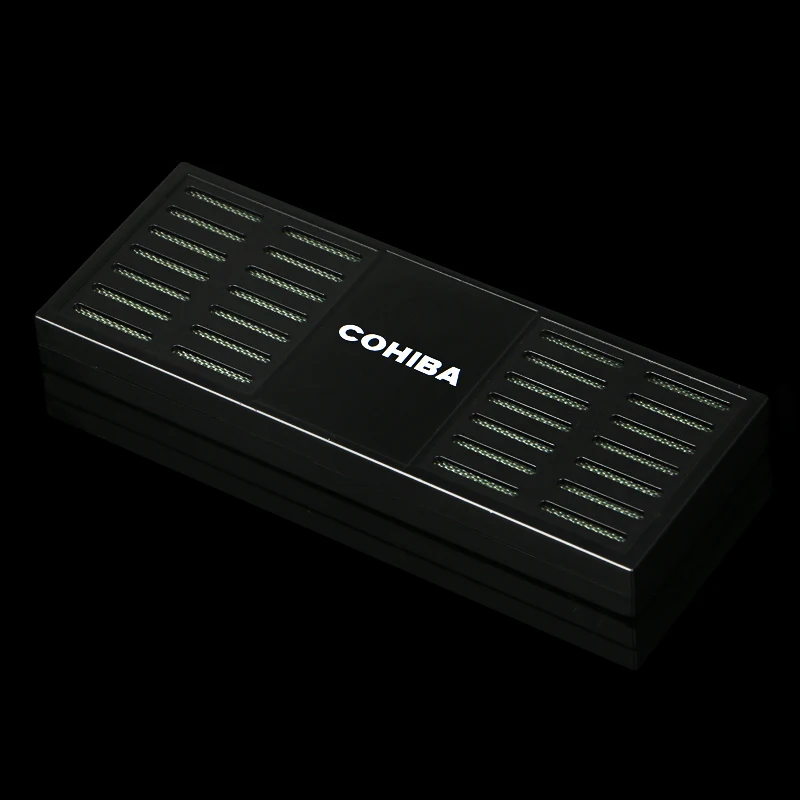 Black Plastic Humidifier Stick For Humidors Travel Cigar Case