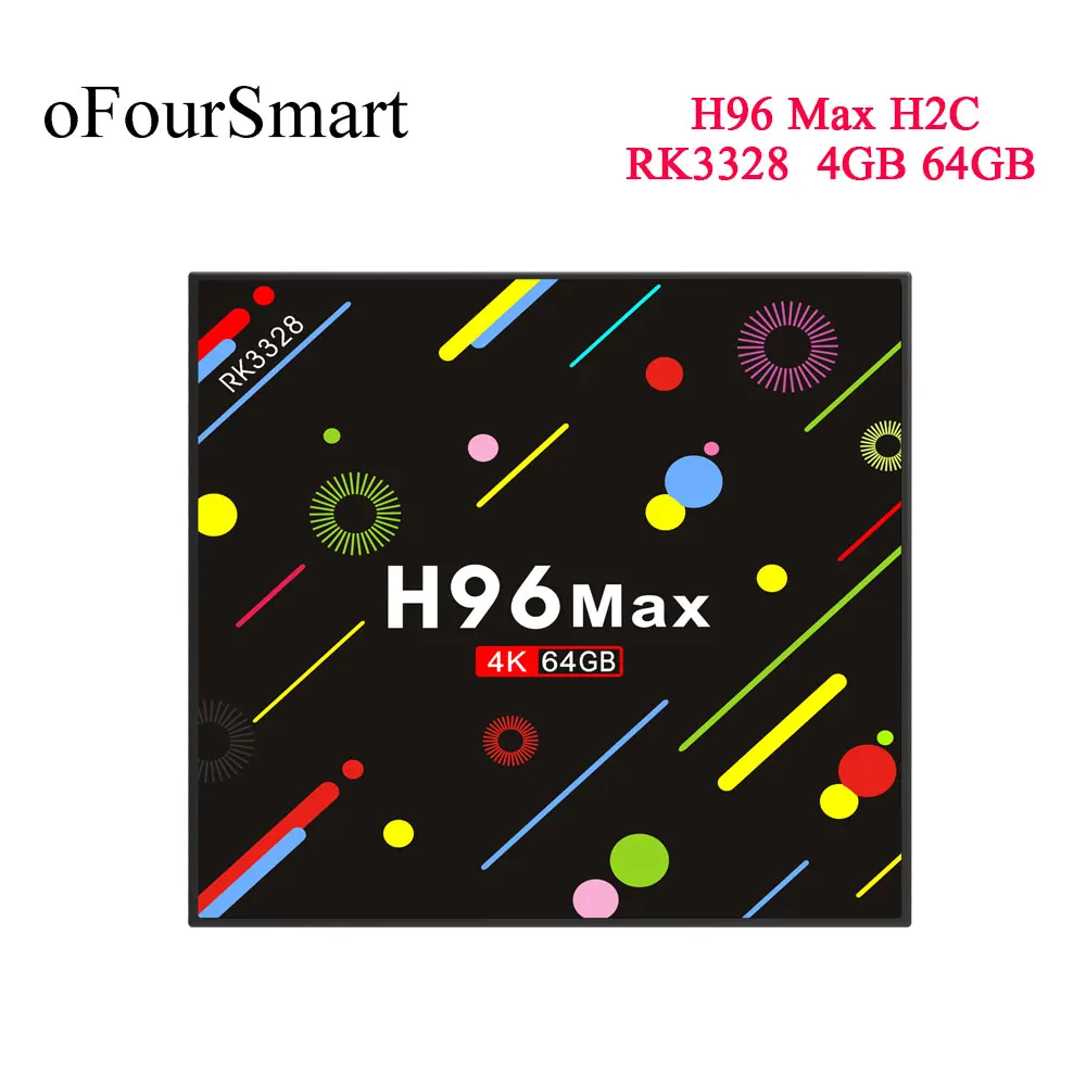 H96 MAX H2C Smart TV Box Android 7 1 RK3328 4 Гб 64 телеприставка HDR10 USB3.0 2 4G/5G WiFi 4K H.265 HD Media