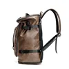 New Fashion Waterproof backpack Men Backpack Leather Bookbags Mens PU School Bags Male Functional bags big capacity Men Bag 2