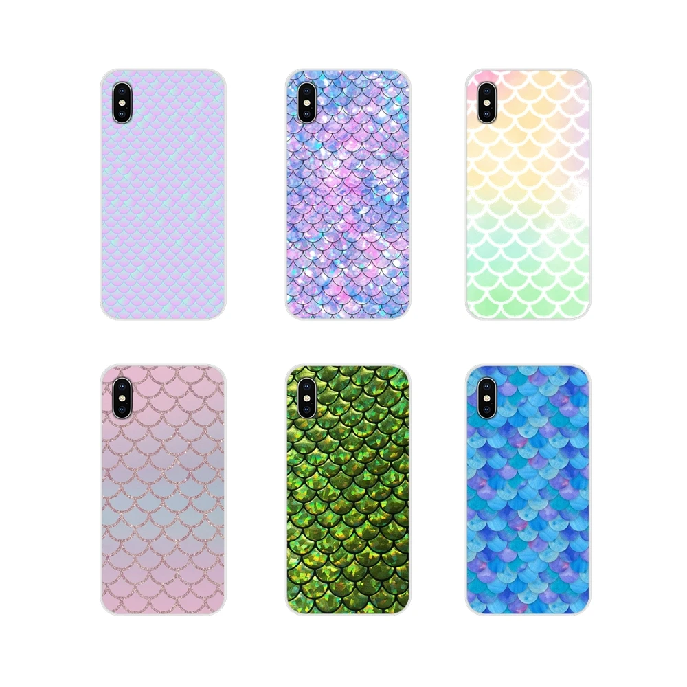 Mermaid Fish Scale Pattern Soft Transparent Shell Case For Samsung Galaxy J1 J2 J3 J4 J5 J6 J7 J8 Plus 2018 Prime 2015 2016 2017 | Мобильные