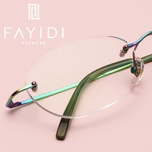 Металлическая оправа для очков Женская Ретро компьютерная оптическая близорукость дальнозоркость без оправы для очков# F143