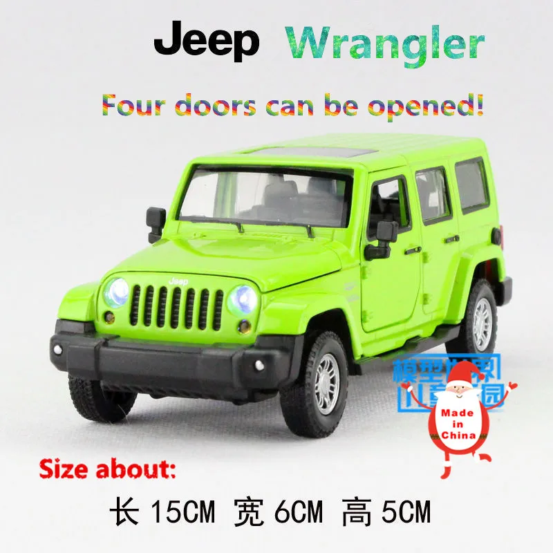 1 32 Simulation Die Cast model toy car Jeep Wrangler have lighting font b music b