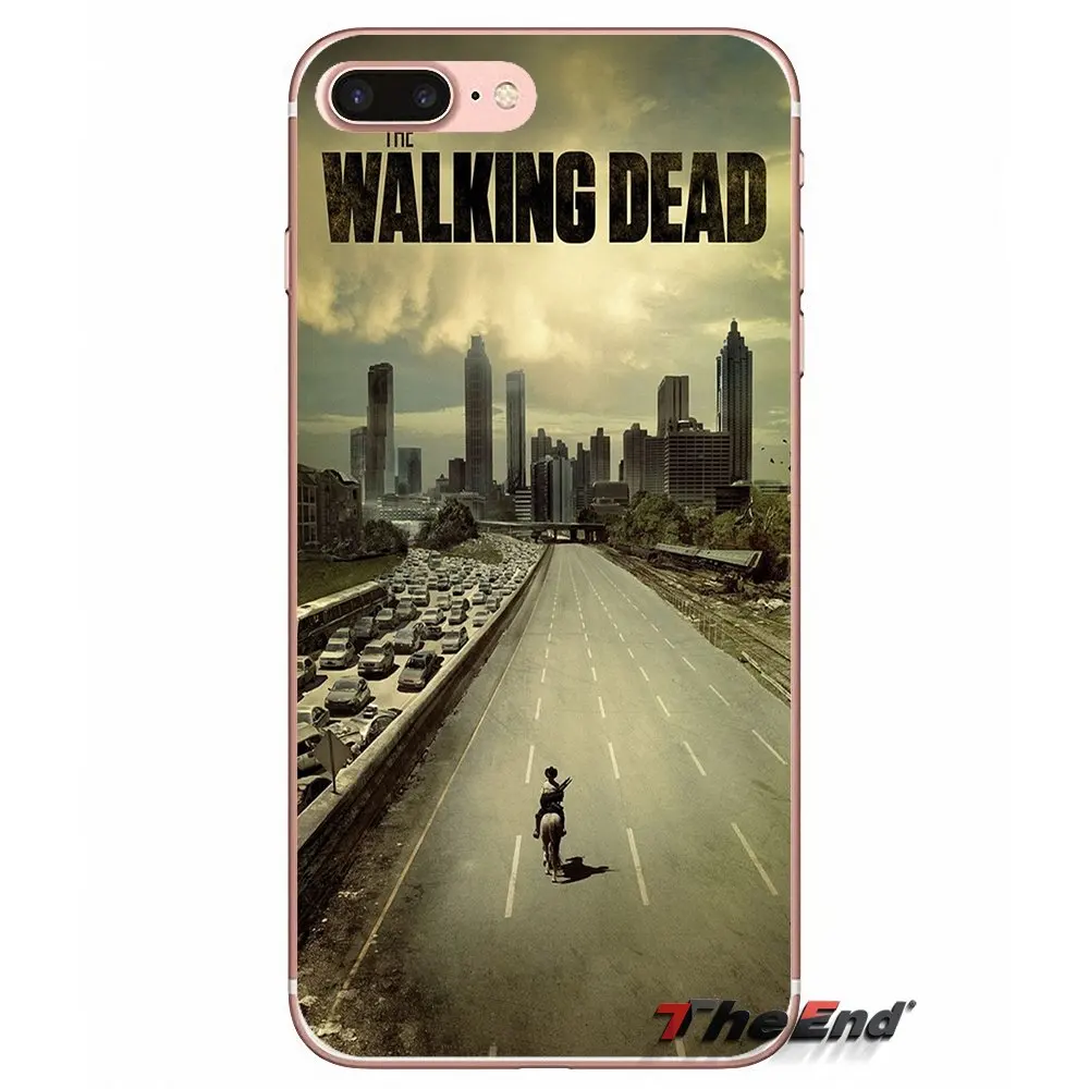 Мягкий чехол для мобильного телефона Walking Dead Apple iPhone X 4 4S 5 5S SE 5C 6 6S 7 8 Plus 6Plus 7plus plus
