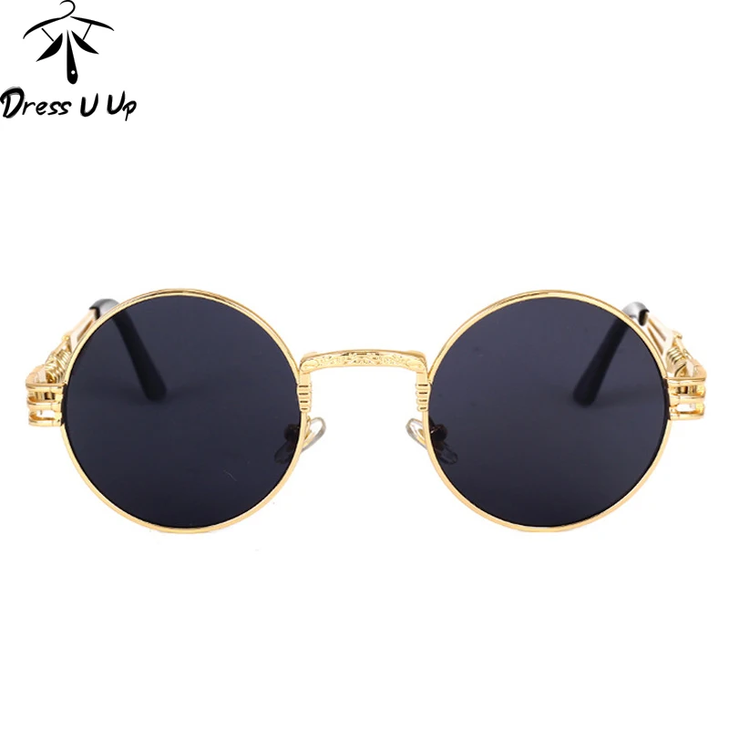 Очки солнцезащитные мужские/женские круглые в стиле ретро|sunglasses women men|round sunglasses