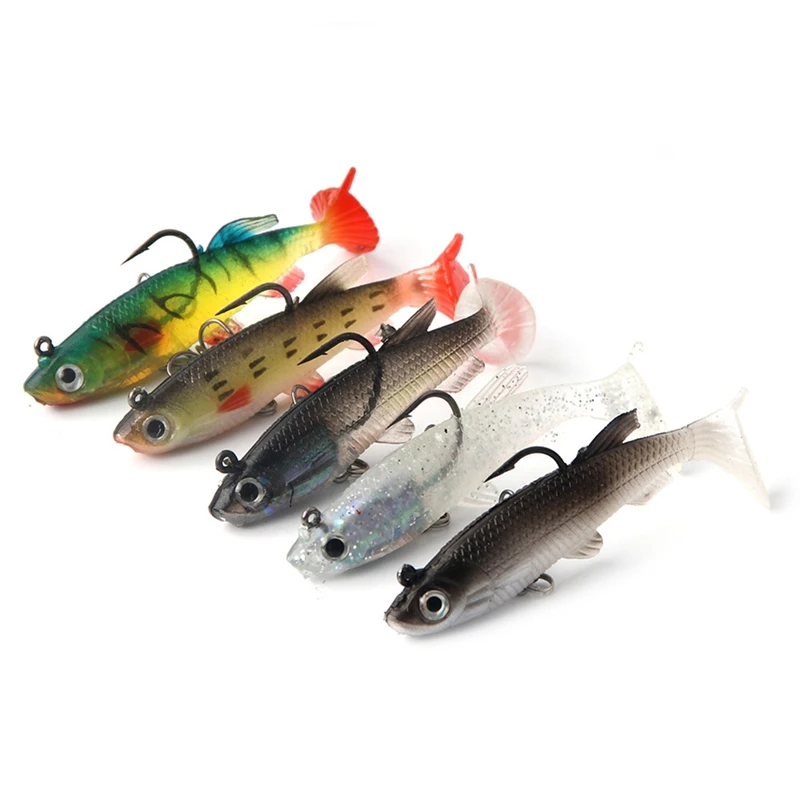 

Spring Summer Artificial False Fish Shape Bait Lifelike Silicone Soft Lure Lake River Fishing Accessories Fishhooks
