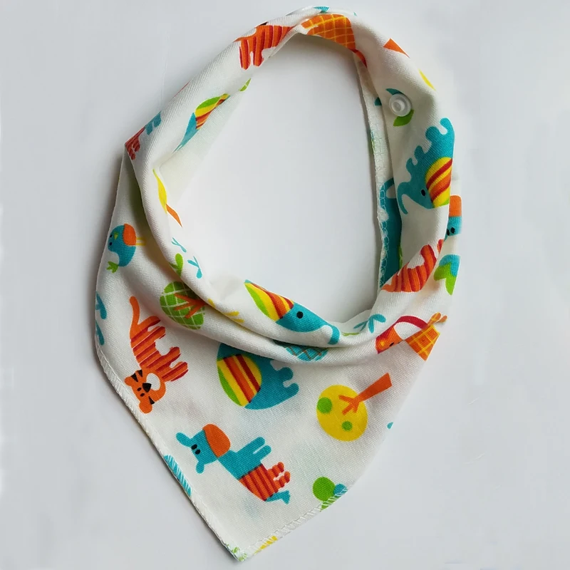 Cotton Bandana baby bibs Babador Feeding Smock Infant Burp Cloths bib Cartoon Saliva Towel Baby Eating Accessory Baby Stuff