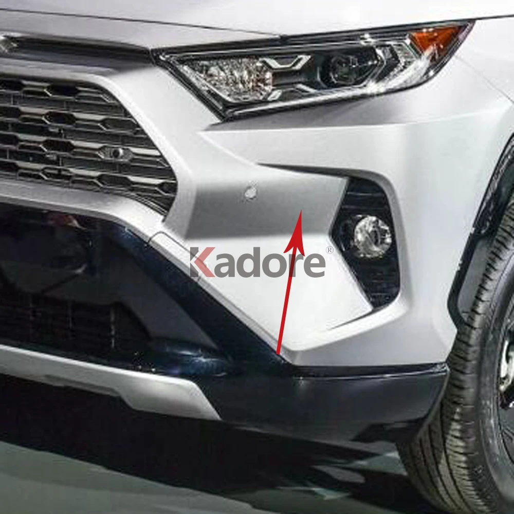 Для Toyota RAV4 RAV 4 Limited LE XLE хромированный передний противотуманный светильник с полосками для бровей, накладка на голову, противотуманный светильник, лампа для век