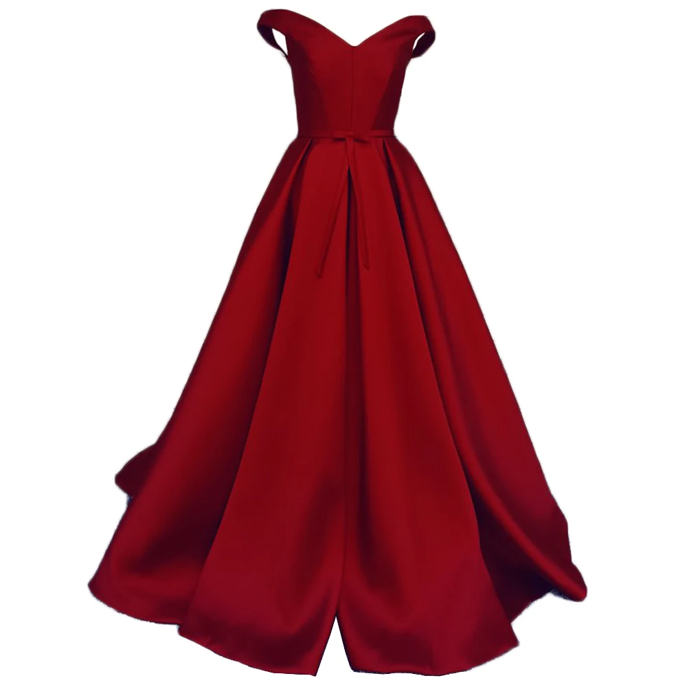 ANGELSBRIDEP с коротким рукавом 1950-х годов v-образным вырезом платье выпускного вечера Abendkleider плиссированные атласные трапециевидные вечерние платья до пола для выпускного вечера горячая распродажа