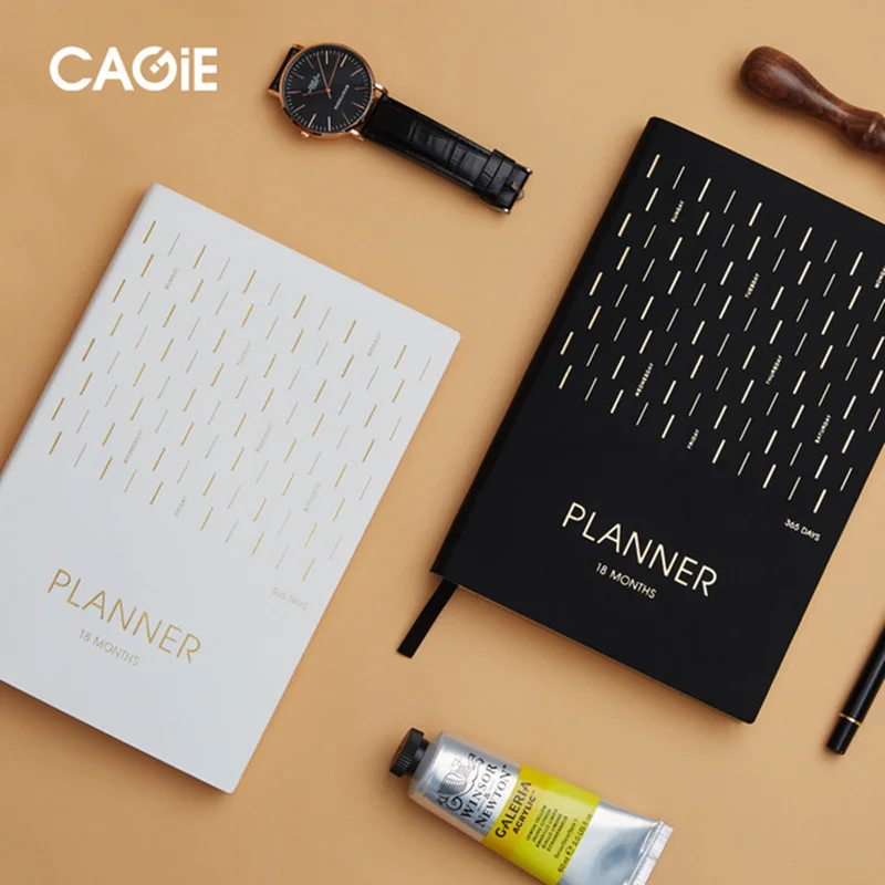 

2020 2019 Planner Notebook A5 Notepad Meeting 365 Days Time Memo Planning Organizer Agenda School Office schedule Stationary