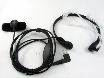 

XQF 10pcs Throat Mic Earpiece Headset Headphone for Motorola Portable CB Ham Radio EP450 CLS1410 DTR550 CP180 Walkie Talkie