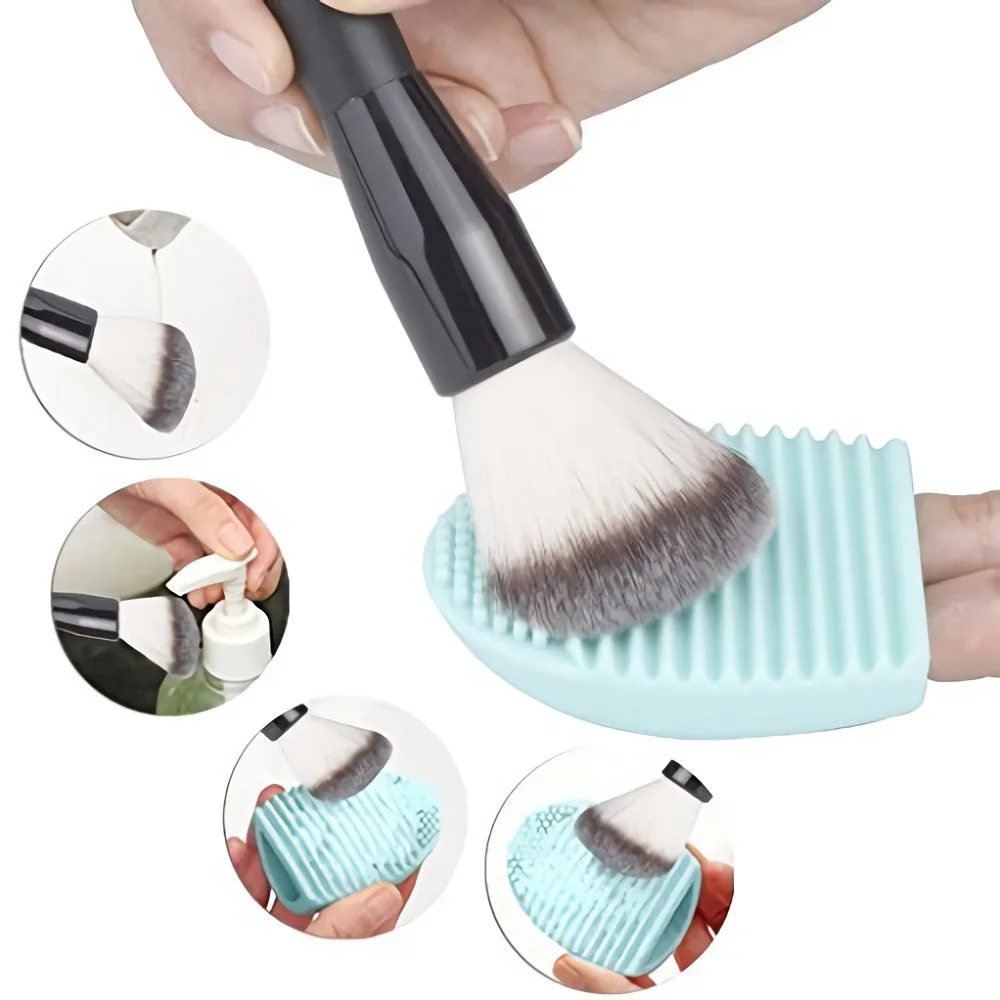 

Silicone Makeup Brushegg Cleaning Washing Tools Cosmetics Makeup Brushes Scrubber Board Washing Cosmetic Brush Cleaner Tool