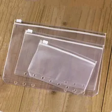 3 шт./лот A5 A6 A7 папки файла Стандартный 6 отверстий прозрачный ПВХ свободные сумка с листьями подача продукта Binder школьные канцелярские принадлежности