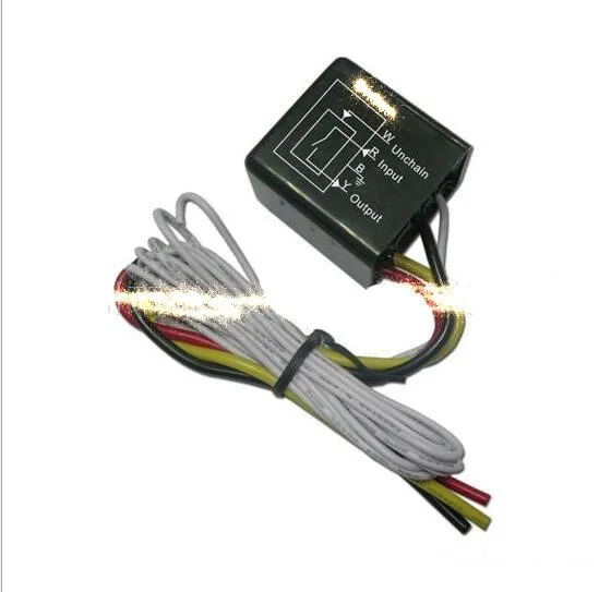 

Auto car hidden alarm theft protection to connect a appointed switch via small lights, lamps, brake lights, horn to unchained