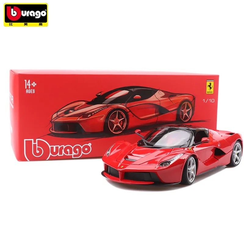 

BBurago 1/18 Simulation Ferraris Alloy Sports Car Diecast Model Birthday Gift Collection Toys For Children Hot Steering Wheel