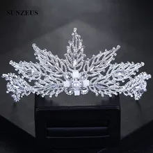 Жемчужины хрустальные бисером Потрясающие тиары и короны для невесты Свадебные аксессуары для волос принцессы торжественные вечерние украшения для волос SHA11