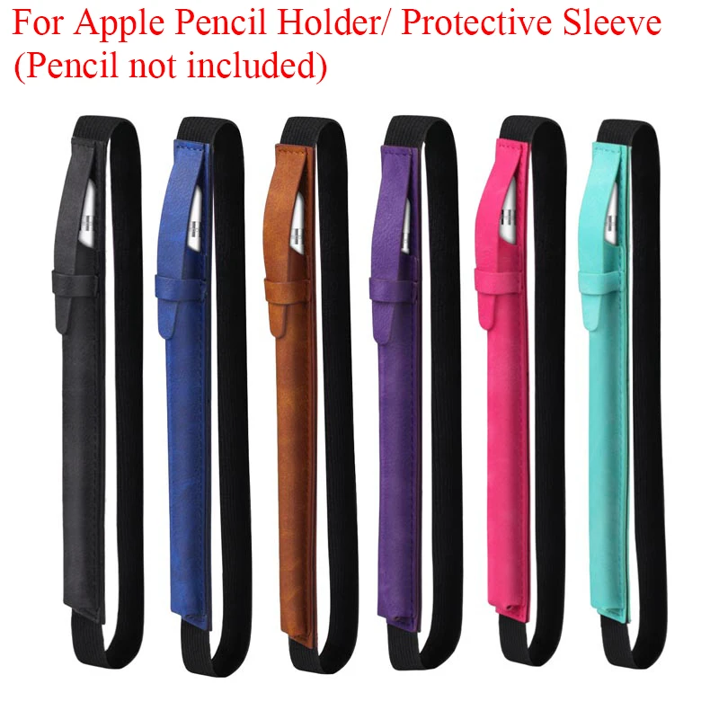 

PU Leather Case For Apple Pencil Touch Screen Pen Cover Tablet Pencil Holder Protective Sleeve Pouch Bags For iPad Pencil Holder
