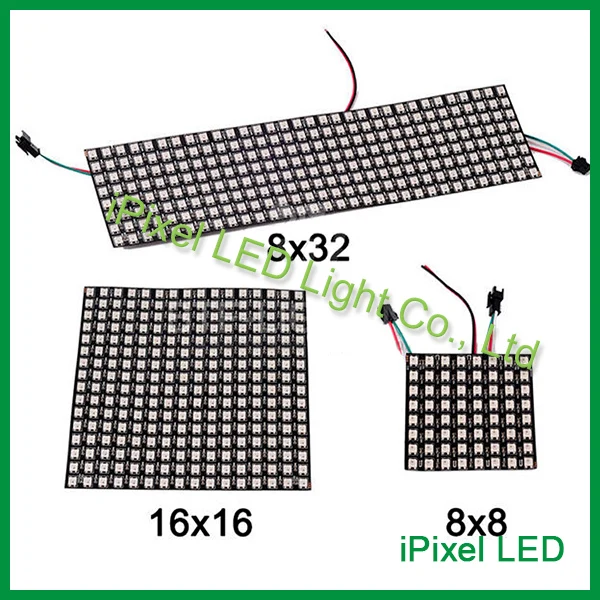 Светодиодный экран IP20 DC5V 16X16 rgb светодиодный дисплей ws2812b|display|display elementsip20 |